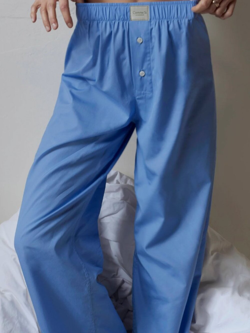 Comme Si La Boxer Alta, Cotton Poplin - Grecian Blue / XS